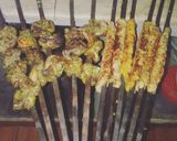 A picture of step 3 of Chicken Haryali Tikka.