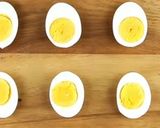 A picture of step 1 of Fried Deviled Eggs.
