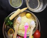 A picture of step 1 of Dhokla Pizza.