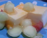 Foto langkah ke 5 dari resep Puding susu with toping melon, semangka.