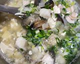 石斑魚蛤蜊豆腐味增湯的食譜步驟5照片