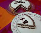 Foto del paso 3 de la receta Tarta de cumple. Bizcocho de chocolate cubierto de nata. Thermomix