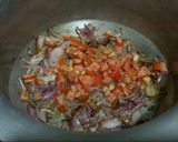 A picture of step 3 of Mom’s Mutton Pulao 💕.