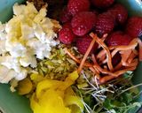 A picture of step 2 of Cous Cous Flaxseed Salad.
