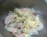 A picture of step 1 of Green chilli onion fritters.