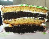 A picture of step 6 of Chocolate fudge cake.