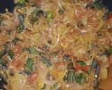A picture of step 4 of Pyazi bhindi.