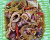 Foto langkah ke 8 dari resep Cumi Jagung Saos Tiram.