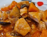 Foto del paso 5 de la receta: Guiso de pollo con berenjena y boniato