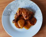Foto del paso 7 de la receta: Pollo en salsa de mandarina con papas al pimentón en airfryer