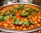 A picture of step 11 of Chole masala or chickpeas masala.