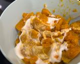 Hình bước làm 2 của món Salad bí đỏ kiểu Nhật