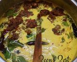 A picture of step 2 of Drumstick Leaves Kadhi Pakoras.