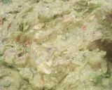 A picture of step 2 of Guacamole Mexican dip.