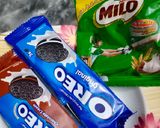 A picture of step 1 of Milo oreo iced shake.