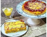 Foto langkah ke 8 dari resep Focaccia Marinara Beef Pepperoni Cheese (Triple Cheese).