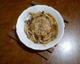 漢堡肉燴舞菇的食譜步驟10照片
