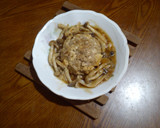 漢堡肉燴舞菇的食譜步驟10照片