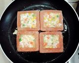 รูปขั้นตอนการทำที่ 3 ของ แพนเค้กข้าวสแปม (Spam Rice Pancake)