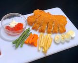 Foto langkah ke 5 dari resep Chicken Katsu Vegetarian.