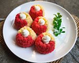 Foto langkah ke 7 dari resep Bolu Kukus Merah Putih.