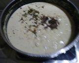 A picture of step 15 of Malai kofta (in white curry).