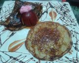 A picture of step 1 of Eggless nutrella filled pancakes.