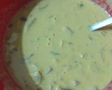 A picture of step 1 of Maize flour chilla.