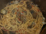 Espaguetis con chirlas