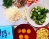 Foto langkah ke 1 dari resep Frittata Brokoli,Sosis,Jamur dan Keju - Italian Omelete.