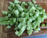 Une image de l'étape 7 de Salade de riz aux deux tomates, concombre et coriandre.