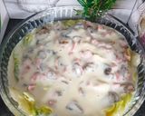Une image de l'étape 4 de Chou vert gratiné aux champignons 🍄.