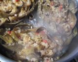 Foto del paso 5 de la receta: ALCAUCILES RELLENOS con carne, arroz y verduras