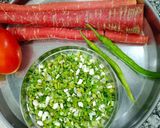 गाजर लहसुन सब्जी (झटपट बनने वाली हेल्घी सब्जी) रेसिपी चरण 1 फोटो