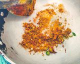 A picture of step 1 of Bombay toast sandwich.