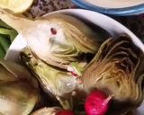 Une image de l'étape 5 de Artichaud poivrade vinaigrette cibette radis rose🥙.