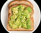 A picture of step 4 of Avocado tosast.