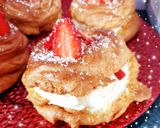 Une image de l'étape 14 de Choux crème pâtissière mascarpone et fruits rouges fraises 🍓.