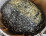 Foto langkah ke 24 dari resep Pandan Charcoal Sourdough Bread (88% - Oven Tangkring).