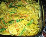 A picture of step 7 of Creamy Fajita pasta.