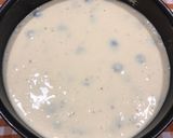 A picture of step 4 of Ricotta and Yogurt Cake with Chocolate and Blueberries.