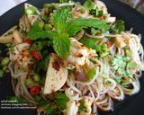 A picture of step 5 of Spicy Rice Noodle Salad (with Fermented Fish Sauce).