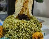 A picture of step 5 of Spinach pulao.