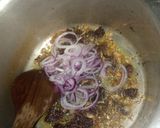 A picture of step 8 of Pilau with guacamole.