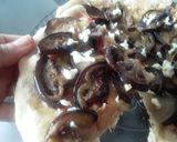 Foto del paso 13 de la receta: Pizza de berenjenas con melao de panela a la sartén!!!🤔🍆🧀🍕🍯🍆🧀🍕