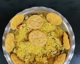 A picture of step 3 of Chickpea Bhel.