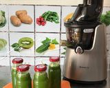 Hình bước làm 1 của món Nước ép màu xanh