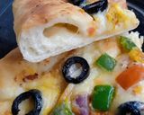 A picture of step 4 of Cheese Filled Square Pizza 🍕🍕.