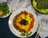 صورة لخطوة 13 من وصفة الأرز بالجزر وكرات اللحم