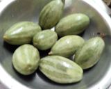 A picture of step 1 of Parwal methai.